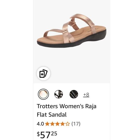 Trotters Women's Raja Flat Sandal - 12 - Picture 8 of 8